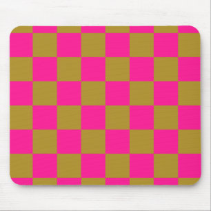 Checkboard rosa guld musmatta