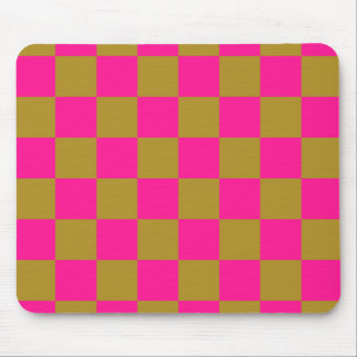Checkboard rosa guld musmatta