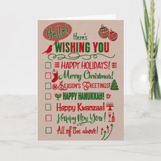 Checkboxen väljer din helgdag helgkort