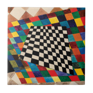 Checker av Wassily Kandinsky Ceramic Tile Kakelplatta