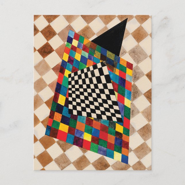 Checker av Wassily Kandinsky Vykort (Framsida)