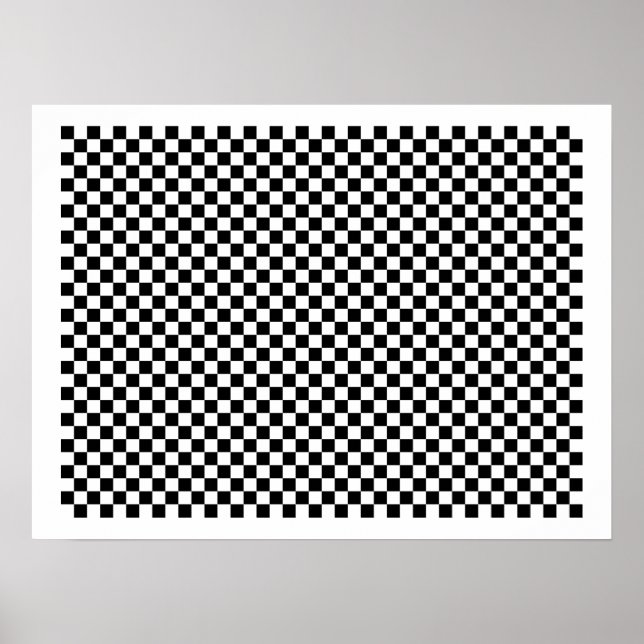 Checker Chess Board Poster (Framsidan)