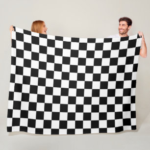 Checker Flagga Fleece Blanket