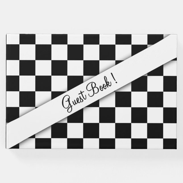 Checker Flagga Guest Bok (Framsida)