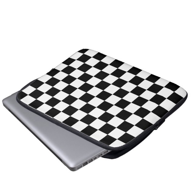 Checker-Flagga Laptop Fodral (Framre botten)