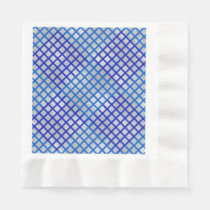 Checker mönster diagonal Blue 02.w LGrey BG Pappersservett