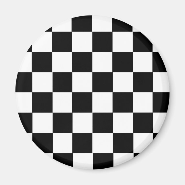 Checker Mönster Magnet (Framsidan)