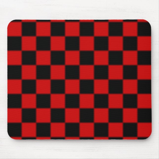 Checker-Mönster-musknapp Musmatta (Framsidan)