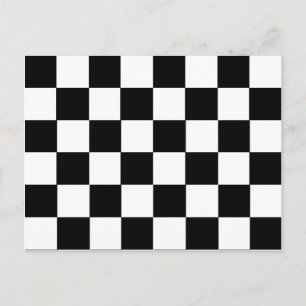 Checker Mönster Vykort