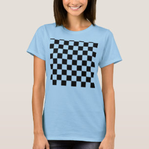 Checker Mönster Women's Shirt Tee Shirt