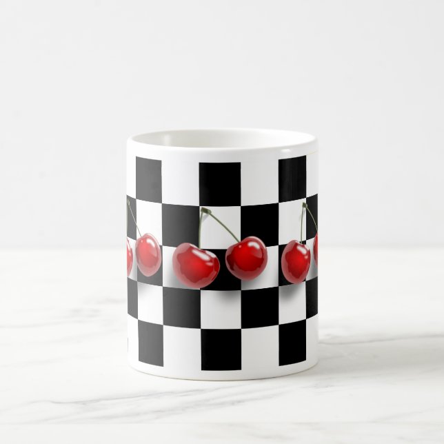 Checkerboard Cherries Mugg (Center)