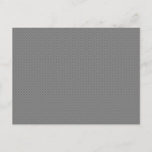 CHECKERBOARD! (en svartvit mönster-design) ~ Vykort