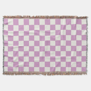 Checkerboard i Lavender Girls sovrum Filt