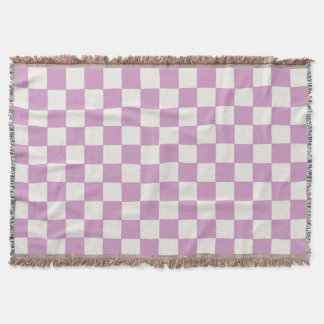 Checkerboard i Lavender Girls sovrum Filt