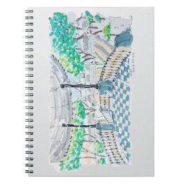 Checkerboard Kiosk Park View Anteckningsbok