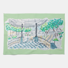 Checkerboard Kiosk Park View Kökshandduk