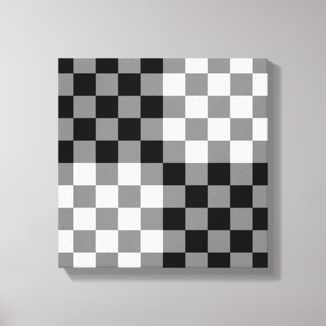 CHECKERBOARD MÖNSTER CANVASTRYCK (Framsida)