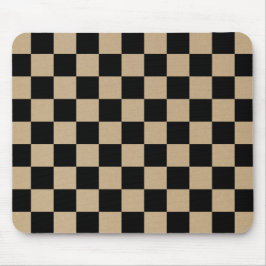 Checkerboard mönster, grid mönster, svarta fyrkant musmatta