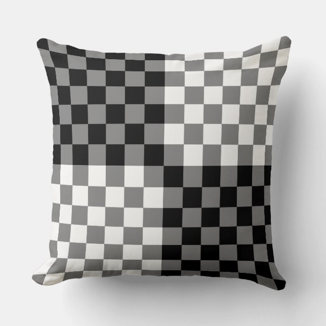 CHECKERBOARD MÖNSTER KUDDE (Framsida)