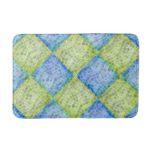 Checkerboard Mosaic Vinkarare i Grönt och Blue