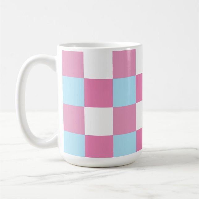 Checkerboard Pattern  Kaffemugg (Vänster)