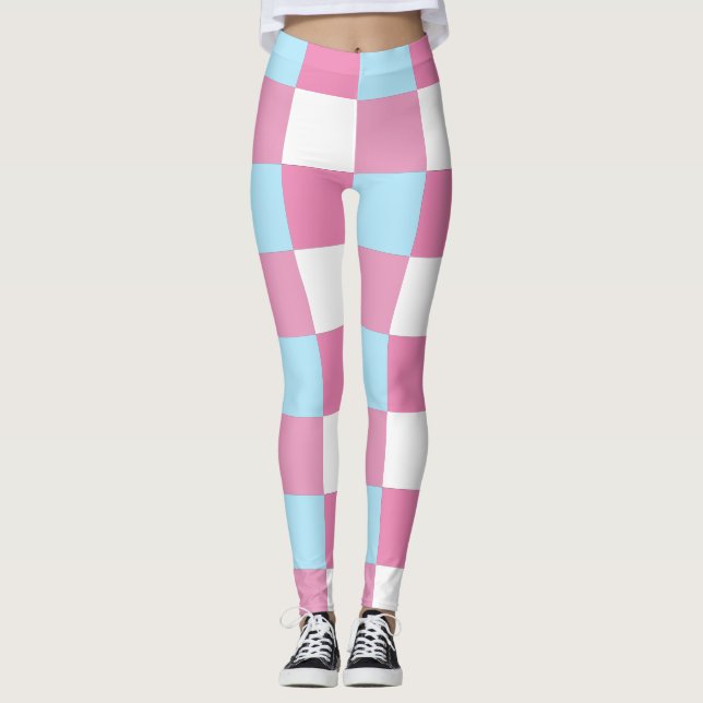 Checkerboard Pattern  Leggings (Framsida)