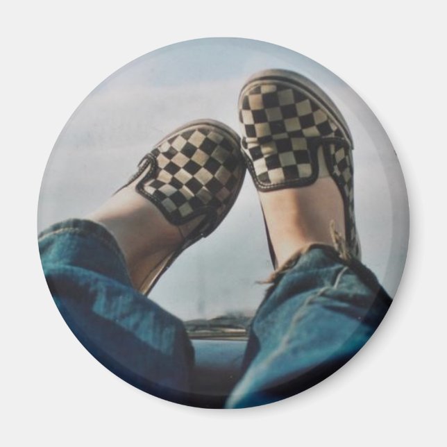 Checkerboard Vans Magnet (Framsidan)