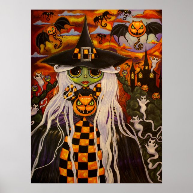 Checkerboard Witch Poster (Framsidan)