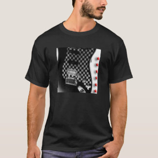 checkerboarded gitarr tee shirt