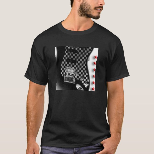 checkerboarded gitarr tee shirt (Framsida)