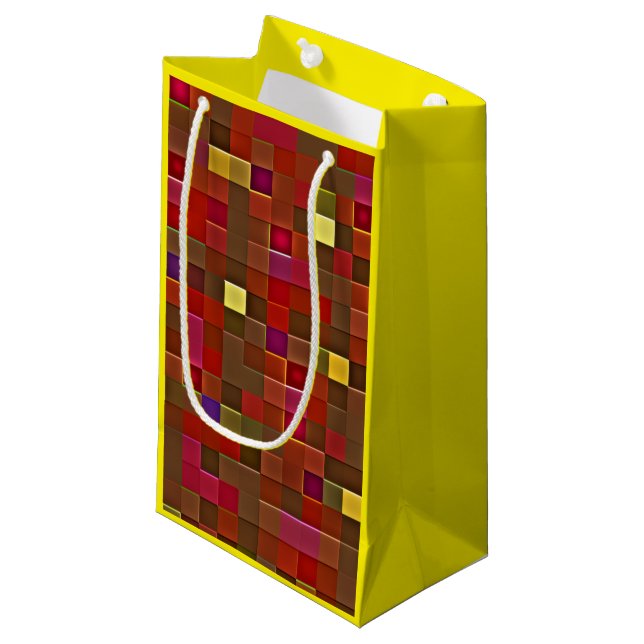 "Checkered Affair" (Small) Gift Bag (Framsidan Vinklad)