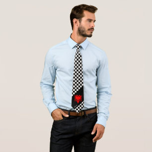 Checkered Albanian Tie, Albanien, mode Slips