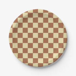 Checkered Beige and Brown