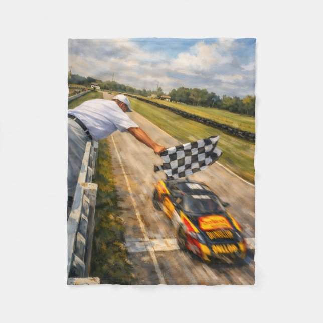 Checkered Flag Blanket Fleecefilt (Framsidan)