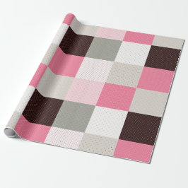 Checkered Patchwork Pattern Presentpapper