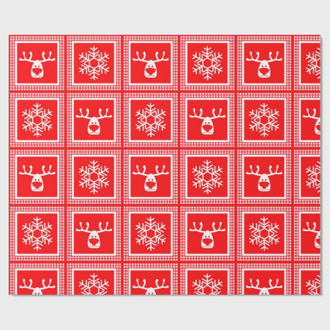  checkered pattern, new year, christmas presentpapper (Platt)