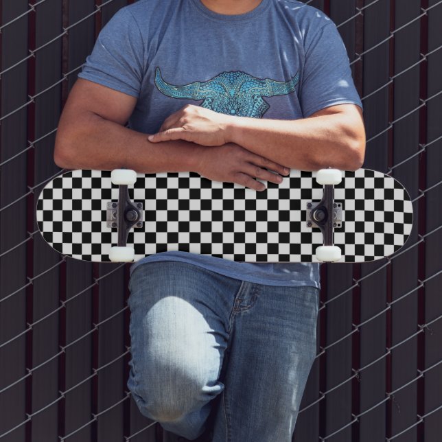 Checkered Print Skateboard (Utomhus 3)