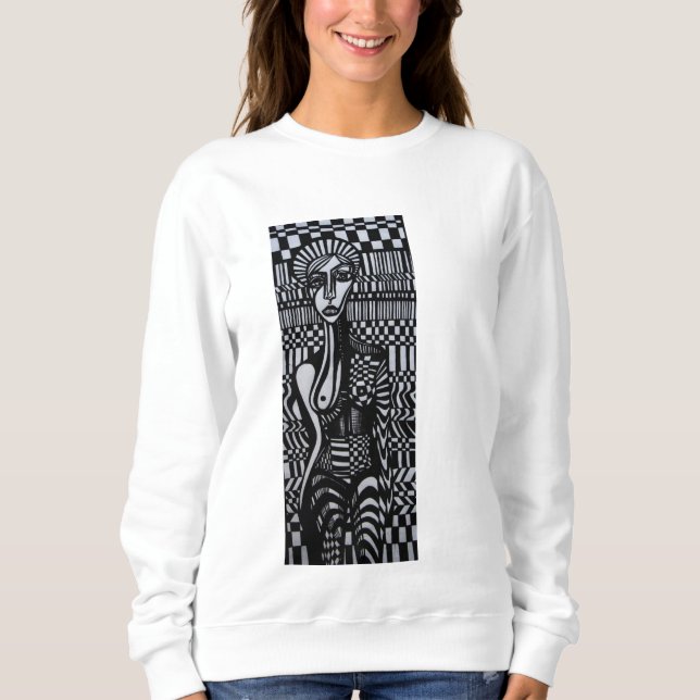 CheckerGirl Crewneck Tee (Framsida)