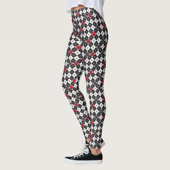 Checkers för atomålder leggings (Vänster)
