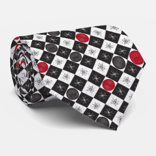 Checkers för atomålder slips