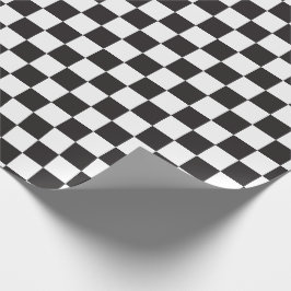 Checkers för kontrollpanel för svart och [vit] presentpapper