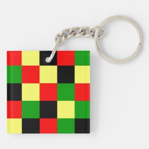 Checkers för rött, Gult, svart och Grönt