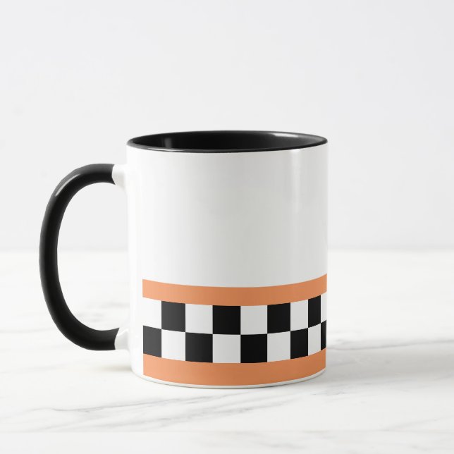 checkers med kantalformat mugg (Vänster)