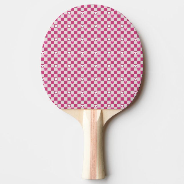 Checkers och  för rosa pingisracket (Framsidan)