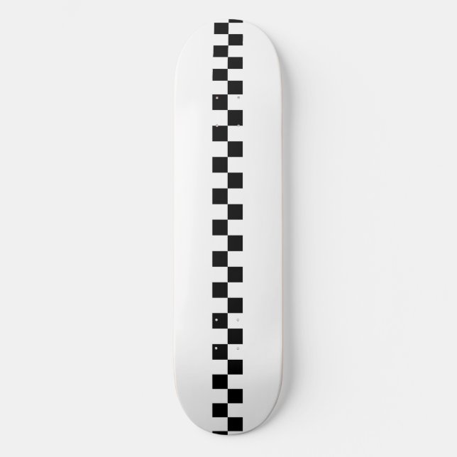checkers old school skateboard bräda 18 cm (Framsida)