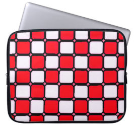 CHECKERS RED WHITE LAPTOP FODRAL