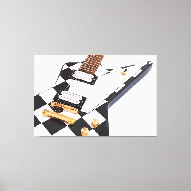 CHECKERS STEN ELECTRIC GUITAR 40 x 60 Canvastryck (Framsida)