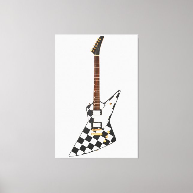 CHECKERS STEN GUITAR 40 x 60 Canvastryck (Framsida)