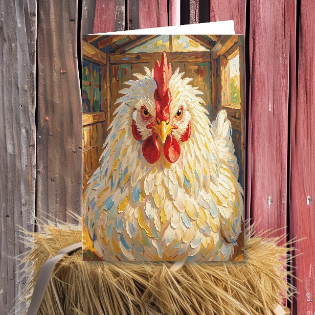 Checking on You | Funny Chicken Kort (Skapare uppladdad)