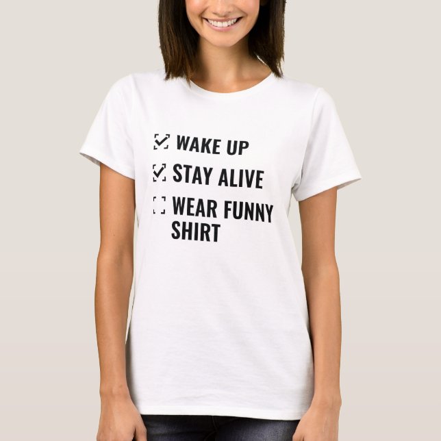 Checklist fungerar t shirt (Framsida)